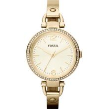 Fossil Georgia Gold-Tone Bangle Ladies Watch ES3227