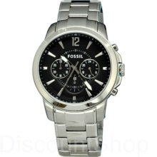 Fossil Grant Fs4532 | Metal Bracelet | Black Dial | Chronograph | 50m |