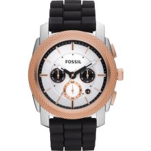 Fossil Machine Silicone Chronograph Mens Watch FS4716