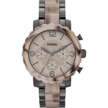 Fossil Men's Natalie JR1383 Two-Tone Stainless-Steel Analog Quartz