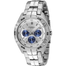 Fossil Men's Silver Dial Watch BQ9303