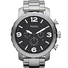 Fossil Men's Silvertone Oversized Dress Watch