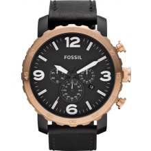 Fossil Nate Leather Mens Watch JR1369