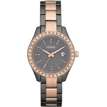 Fossil Rose Gold and Smoke Ion Women's Watch ES3032