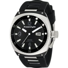 Freestyle 101161 Fs Trench Ss And Blk Strap Watch