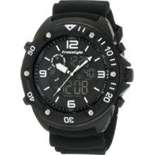 Freestyle Men's Dive FS85008 Black Polyurethane Quartz Watch with Black Dial