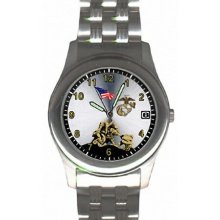 Frontier Watches US Marines Stainless Steel Watch