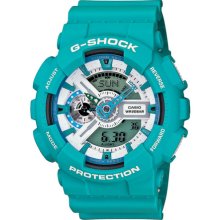 G-Shock 'X-Large' Dual Movement Watch, 55mm Turquoise