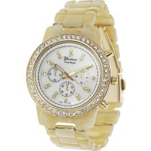 Geneva Platinum 9142 Women's Quartz MOP Dial Decorative Chronograph R