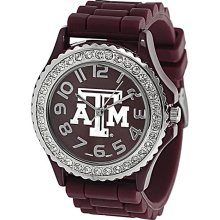 Geneva Platinum Women's Rhinestone-accented Texas A&M Watch