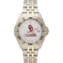 Gents NCAA University Of Oklahoma Sooners Watch In Stainless Steel