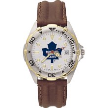 Gents Toronto Maple Leafs All Star Watch With Leather Strap