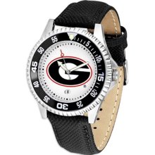 Georgia Bulldogs UGA Men's Leather Sports Watch