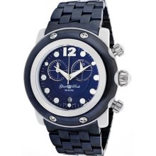 Glam Rock Watches Women's Miami Beach Chronograph Blue Dial Blue Ion P