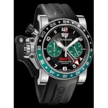 Graham Chronofighter Oversize GMT BRG Steel Watch 2OVGS.B12A