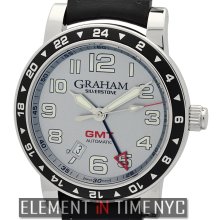 Graham Silverstone Time Zone Stainless Steel Silver Dial
