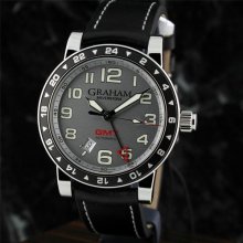 Graham Silverstone Time Zone Gmt Silver Dial 42mm Ref 2tzas-s01a-l99s