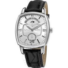 Grovana Mens Traditional Silver Dial Quartz Watch 1717.1532