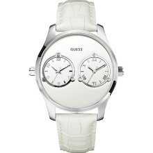 Guess Designer Men's Watches, Steel - Dual Time Watch