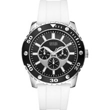 Guess Gent's White Chronograph Sport W10616G2 Watch