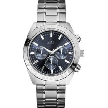 Guess Men's Silver Stainless-steel Quartz Watch U12505g3