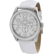 Guess Multifunction White Leather Men's Watch W95129G1