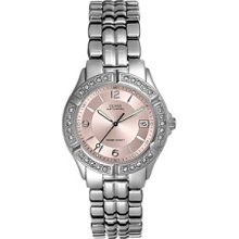 Guess Pink Swarovski Bubble Stainless Steel Watch G75791m