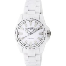 Haurex Italy W7366uww Aston Trendy White Watch-very Sharp And Nice