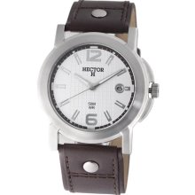 Hector H France Men's 'Fashion' Round Case Watch