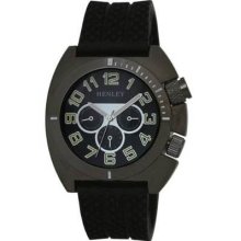 Henley Men's Boy's Teenager Quartz Watch Analogue Black Dial Silicone Strap