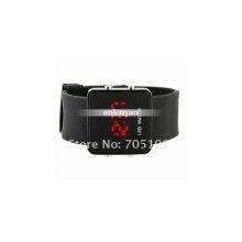 hot items red led watch led fashion digital wrist watch (black)