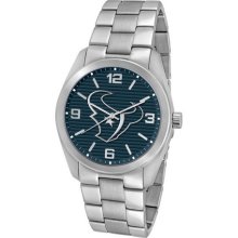 Houston Texans Elite Series Men's Silver Watch