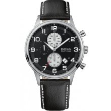 Hugo Boss 1512569 Men's Watch Black Leather