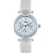 Hush Puppies HP.7619L10.2522 Crescendo Brass Ladies Watch - White