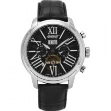 Ingersoll In1815bk Nashville Black Dial Stainless Chronograph Automatic Watch