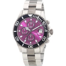 Invicta 10502 Pro Diver Chronograph Purple Dial Men's Watch