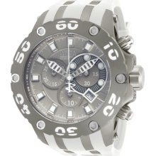 Invicta 12086 Specialty Reserve Gray Dial Quartz Chronograph White Polyurethane