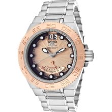 Invicta Men's 10871 Subaqua Rose Gold Sunray Dial Stain