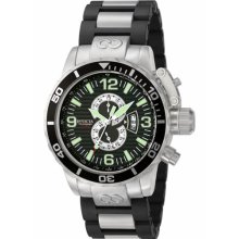 Invicta Men's Corduba Chronograph Stainless Steel Case and Bracelet Black Tone Dial 4898