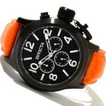 Invicta Men's Corduba Quartz Chronograph Alligator Strap Watch ORANGE