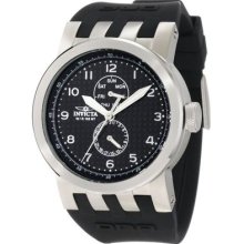 Invicta Mens Dna Black Carbon Fiber Dial Stainless Steel Case Silicone Watch