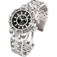 Invicta Men's Signature Bolt GMT Stainless Steel Black Dial Diver 7250