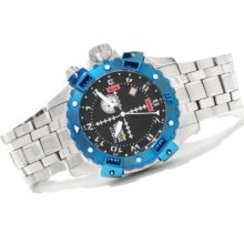 Invicta Men's Specialty Aviator Quartz GMT Stainless Steel Bracelet Watch BLUE