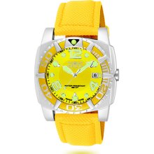 Invicta Watch Pro Diver Aluminum QTZ Yellow Mesh