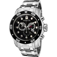 Invicta Watches Men's Pro Diver Chronograph Stainless Steel Stainless