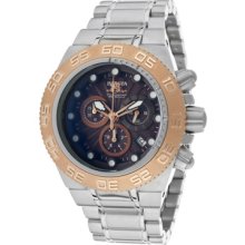 Invicta Watches Men's Subaqua Chronograph Brown Dial Stainless Steel