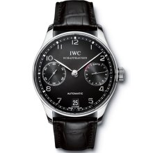 IWC Men's Portuguese Black Dial Watch IW500109