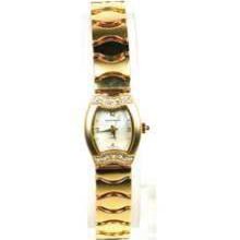 Jaclyn Smith Fashion Watch Gold Bracelet with Pearl Dial Adorned with