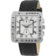 Jet Set Torino Men's Watch with Black Band and White Dial