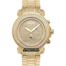 Joe Rodeo 17.25 Ct Diamond Watch Gold Techno Aqua